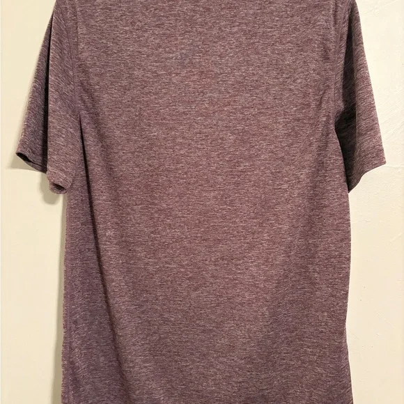 Champion Men's Short Sleeve Heathered Maroon Tee - Picture 2 of 2